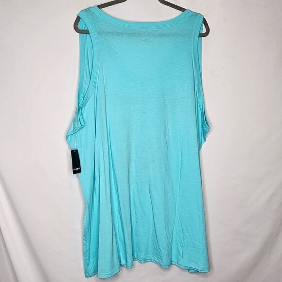 5X 28W Torrid Blue Pink Floyd Animals Tank Pastel V Neck 80s Retro Classic Rock - Picture 5 of 5